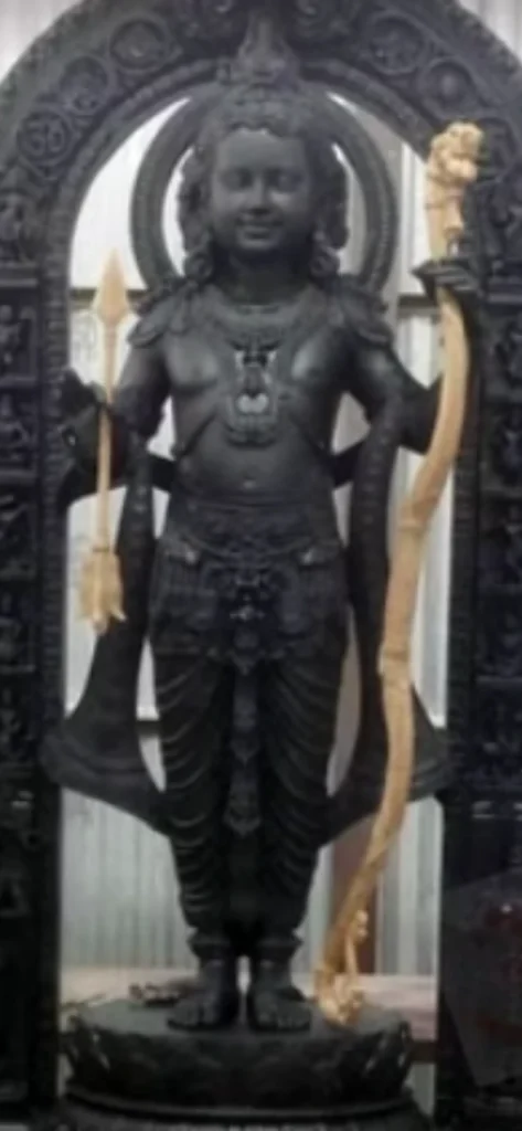 राम मंदिर: सामने आई रामलला का चेहरा भी दिख रहा है।