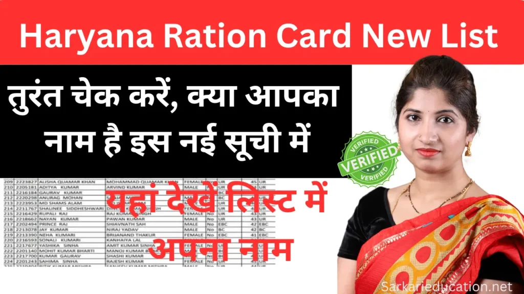 Haryana Ration Card New List 2026: तुरंत चेक करें, आपका नाम है इस नई सूची में Haryana Ration Card New List 2024