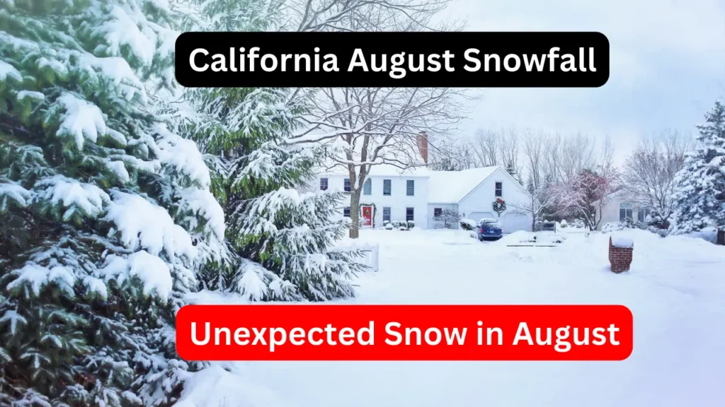 Unexpected Snow in August: California’s Rare Sierra Nevada Snowfall