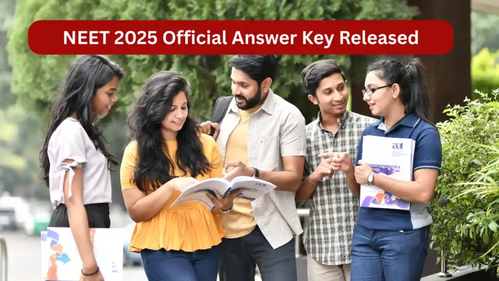 NEET 2026 Official Answer Key Released – Check Your Answers Now! NEET 2025 Official Answer Key Released – Check Your Answers Now!